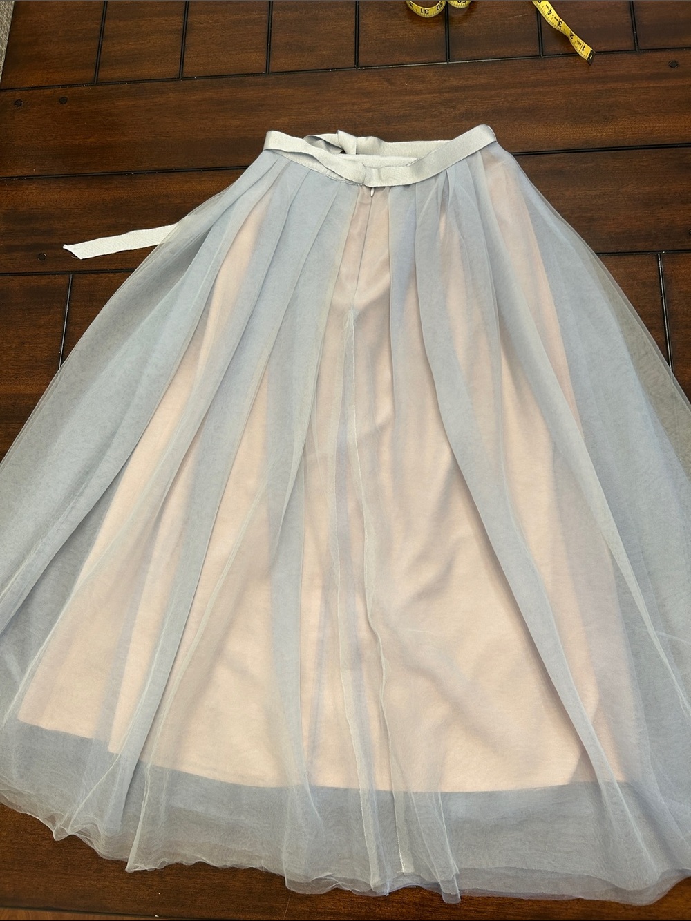 J. Crew Pale Blue Tulle Ball Maxi Skirt size 00 - Picture 9 of 9